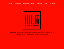 Tablet Screenshot of kelloggorganization.com